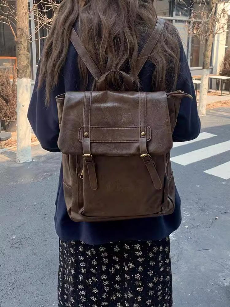 Vintage Brown Jk Backpacks Women High Street Preppy Style Pu Leather Backpack Ladies Harajuku Casual School Bag Fashi Y2k Bags
Vintage Brown Jk Backpacks Women High Street Preppy Style Pu Leather Backpack Ladies Harajuku Casual School Bag Fashi Y2k Bags