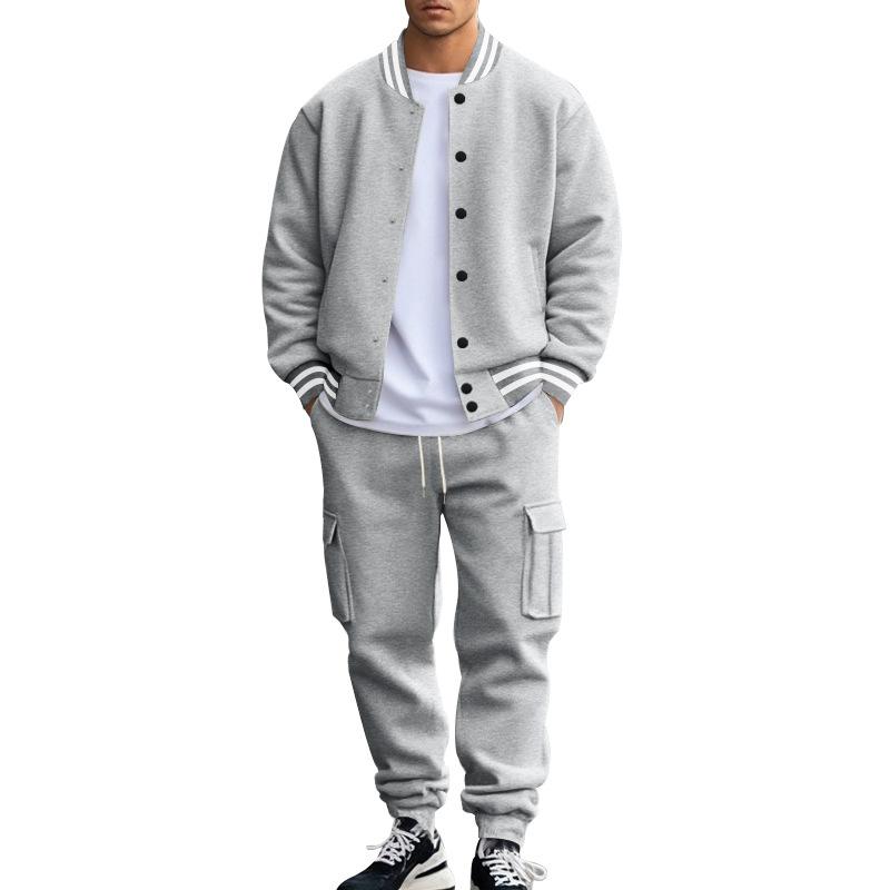Autumn and Winter Stand-Collar Baseball Uniform Trousers Plus Velvet Casual Jacket Men s Loose Sports Suit XXXL світло-сірий колір
Autumn and Winter Stand-Collar Baseball Uniform Trousers Plus Velvet Casual Jacket Men s Loose Sports Suit XXXL світло-сірий колір