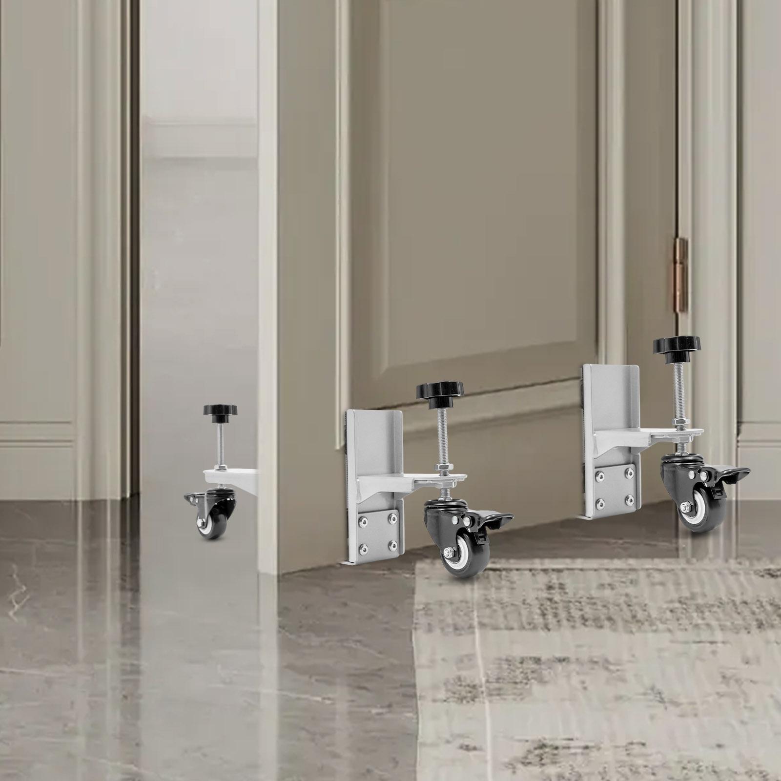 2-Pack Door Installation Tool Kit for 1.375-2.25 Inch Doors - 300lbs Capacity Silent Wheels - Silver Iron DIY Mounting Hardware
2-Pack Door Installation Tool Kit for 1.375-2.25 Inch Doors - 300lbs Capacity Silent Wheels - Silver Iron DIY Mounting Hardware