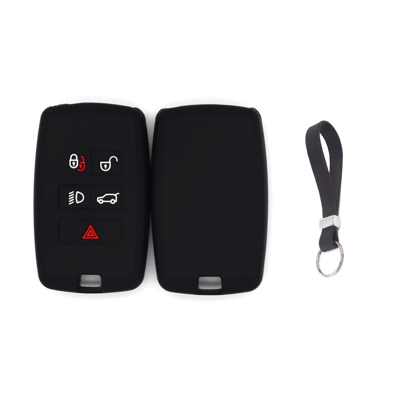 Soft Silicone Key Fob Cover Case for Land Rover Discovery Sport Evoque Defender 5 Buttons Remote Key Shell with Lanyard No.1
Soft Silicone Key Fob Cover Case for Land Rover Discovery Sport Evoque Defender 5 Buttons Remote Key Shell with Lanyard No.1