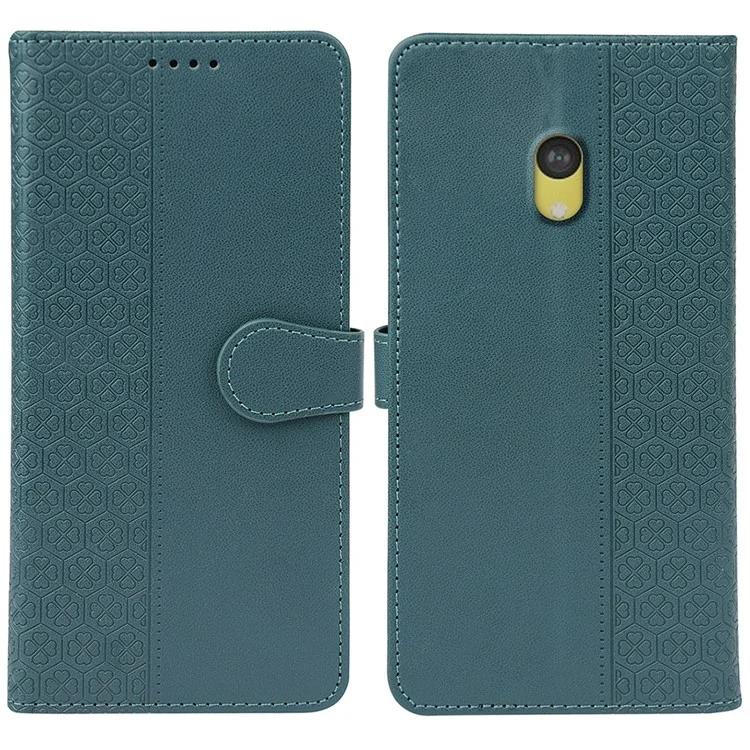For Nokia 3210 Case Magnetic Clasp Protective Four-Leaf Clover Leather Phone Cover - Green
For Nokia 3210 Case Magnetic Clasp Protective Four-Leaf Clover Leather Phone Cover - Green