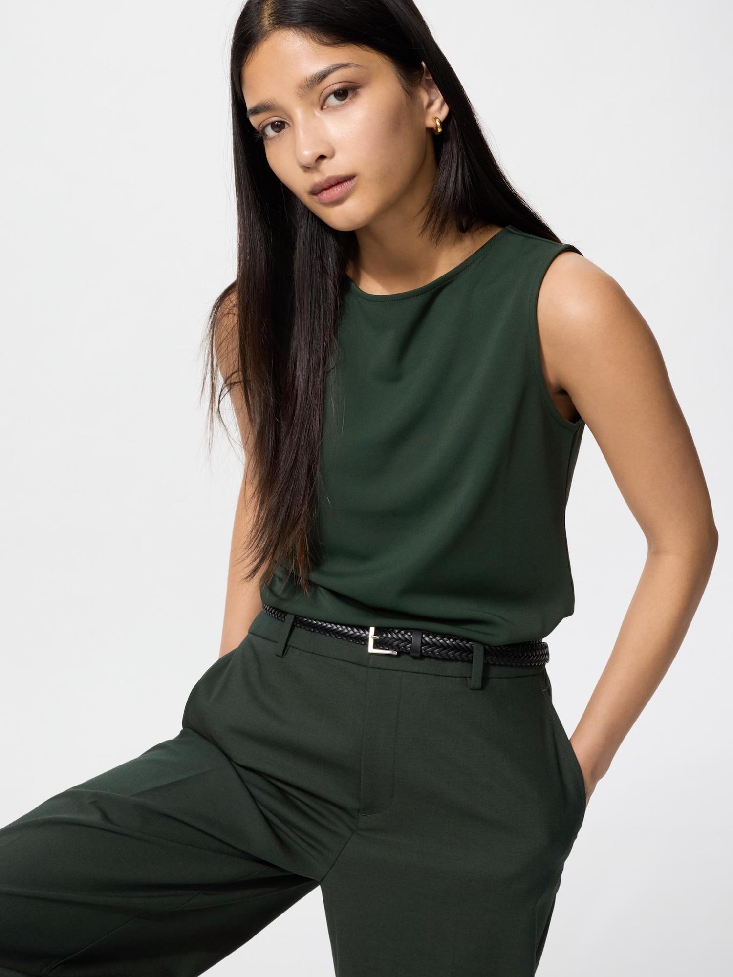 Uniqlo Креповое джерси с вырезом «лодочка», без рукавов, футболка Т
Uniqlo Креповое джерси с вырезом «лодочка», без рукавов, футболка Т