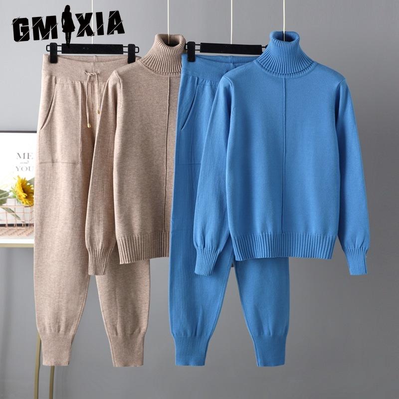 GMXIA Casual and Fashionable Autumn and Winter High-neck Solid-color Sweater Knitted Two-piece Set One Size хакі
GMXIA Casual and Fashionable Autumn and Winter High-neck Solid-color Sweater Knitted Two-piece Set One Size хакі
