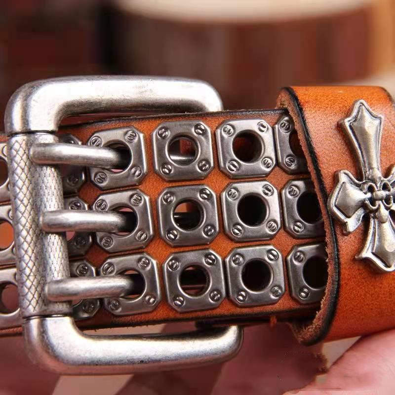 Studded Heavy Metal Style Belt Handmade Leather Pank Rock Style Men s Belt Cowhide Retro Tactical Belt Jeans Belt 125cm хакі
Studded Heavy Metal Style Belt Handmade Leather Pank Rock Style Men s Belt Cowhide Retro Tactical Belt Jeans Belt 125cm хакі