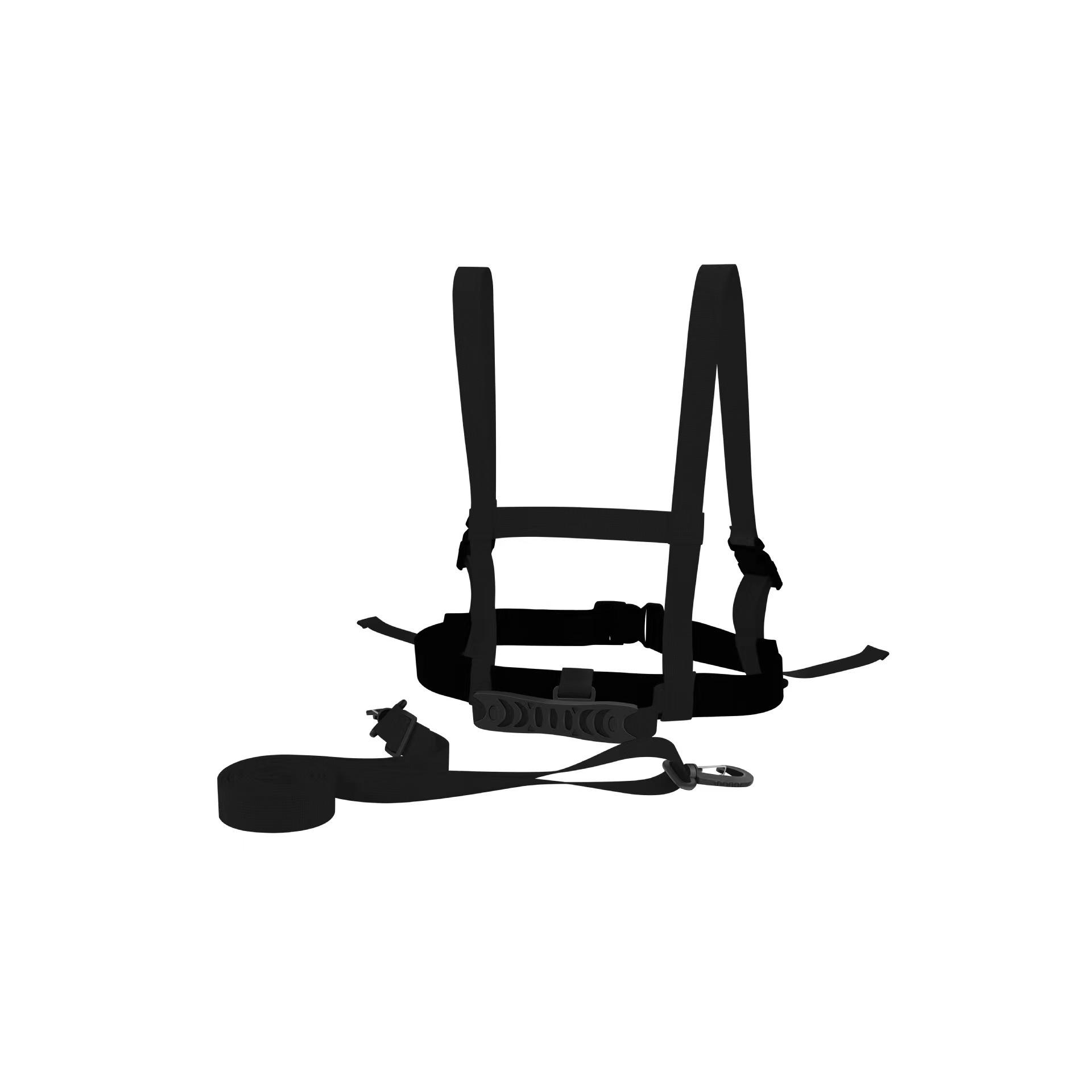 Детская страховочная шлейка для катания на лыжах и коньках с плечевыми и спинными ремнями - Новый товар в наличии чёрный