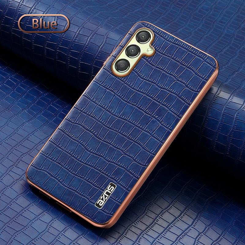 Для Samsung Galaxy A16 A15 A06 A05S A54 A34 A14 A55 A35 A25 Розкішні шкіряні чохли для телефону з крокодиловим візерунком Захисна задня кришка A34 5G синій
Для Samsung Galaxy A16 A15 A06 A05S A54 A34 A14 A55 A35 A25 Розкішні шкіряні чохли для телефону з крокодиловим візерунком Захисна задня кришка A34 5G синій