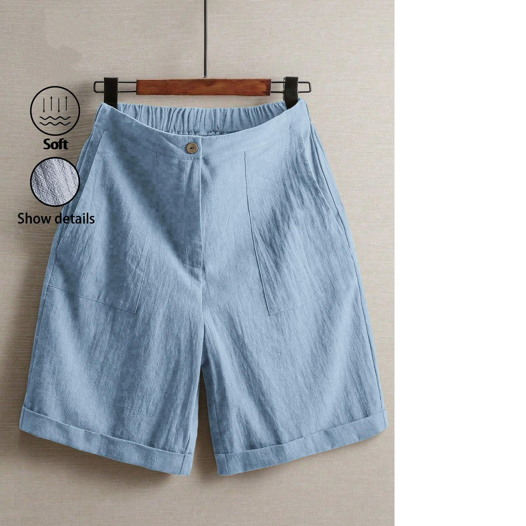 Casual linen shorts women s gym sports shorts shorts long pants high waisted multi-color women s shorts women s sports shorts S
Casual linen shorts women s gym sports shorts shorts long pants high waisted multi-color women s shorts women s sports shorts S
