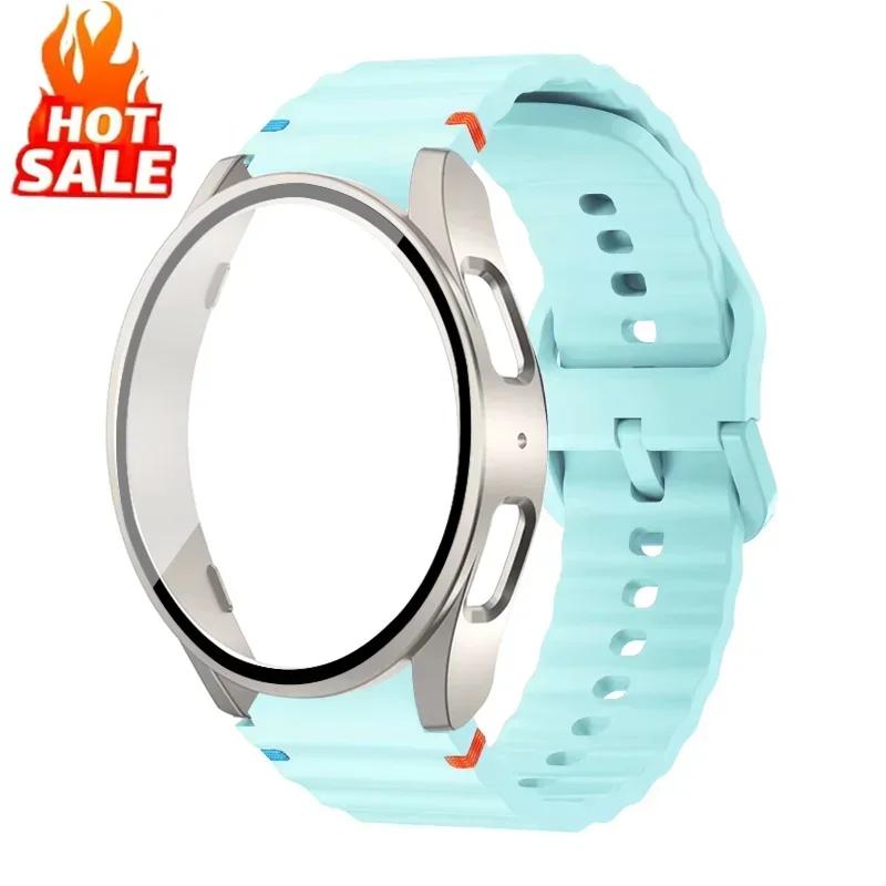 Case+Strap for Samsung Galaxy Watch 7 6 5 4 40mm 44mm Silicone official Band PC Protector Cover Bumper Accessorie Galaxy Watch 7 Galaxy 5 4 44mm
Case+Strap for Samsung Galaxy Watch 7 6 5 4 40mm 44mm Silicone official Band PC Protector Cover Bumper Accessorie Galaxy Watch 7 Galaxy 5 4 44mm