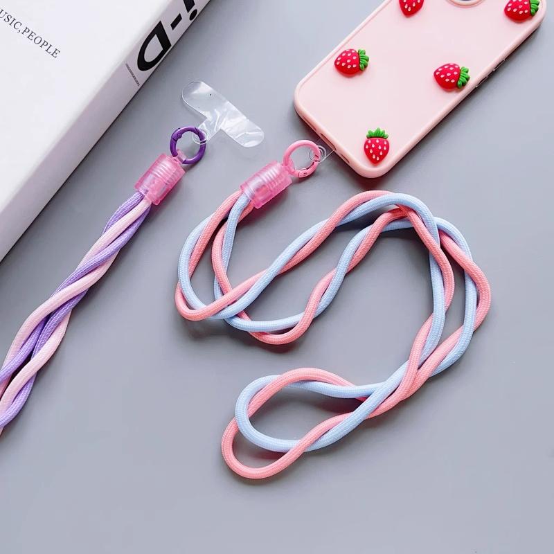 110cm Phone Lanyard Dual Color Twisted Mobile Phone Neck Strap with Clear Tether Tab Dark Brown Khaki
110cm Phone Lanyard Dual Color Twisted Mobile Phone Neck Strap with Clear Tether Tab Dark Brown Khaki