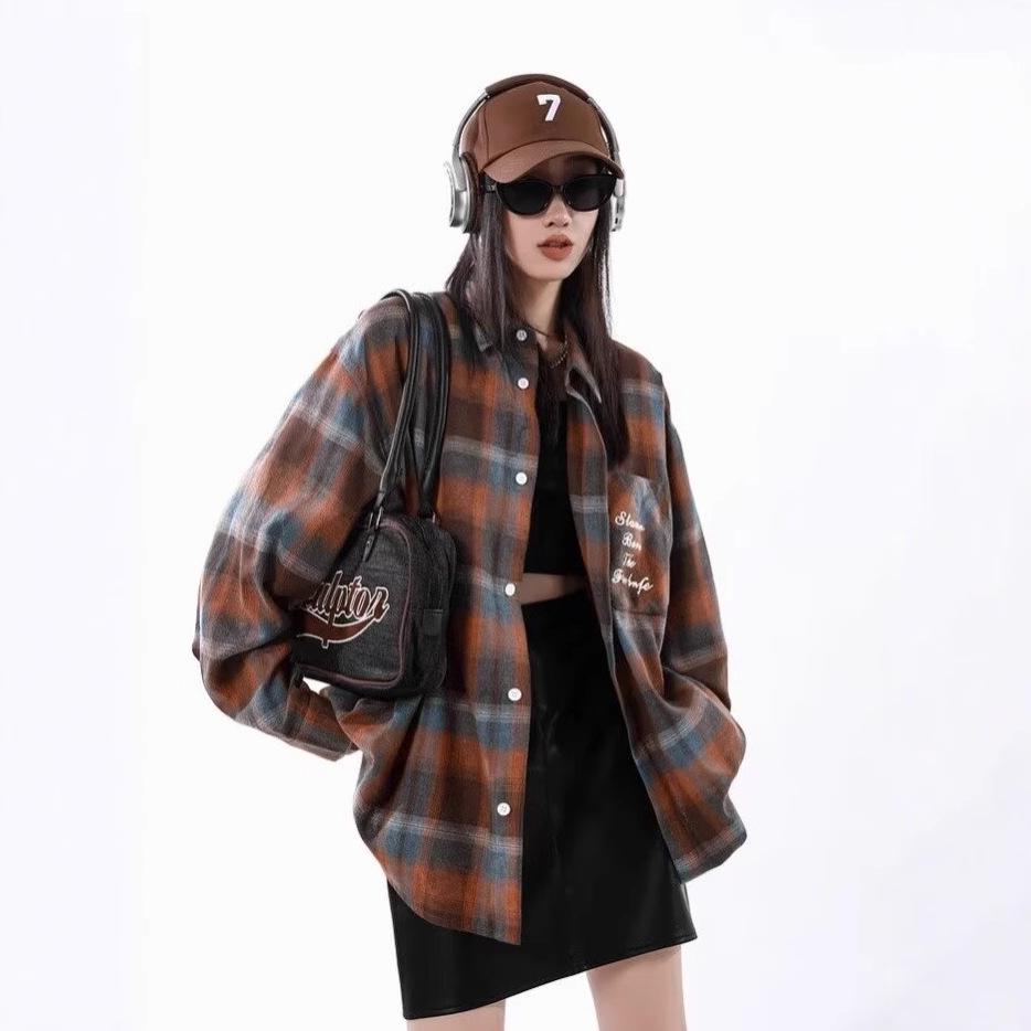 Men s Retro Plaid Long Sleeve Shirt - Hong Kong Style, Versatile and Loose Fit Large помаранчевий
Men s Retro Plaid Long Sleeve Shirt - Hong Kong Style, Versatile and Loose Fit Large помаранчевий