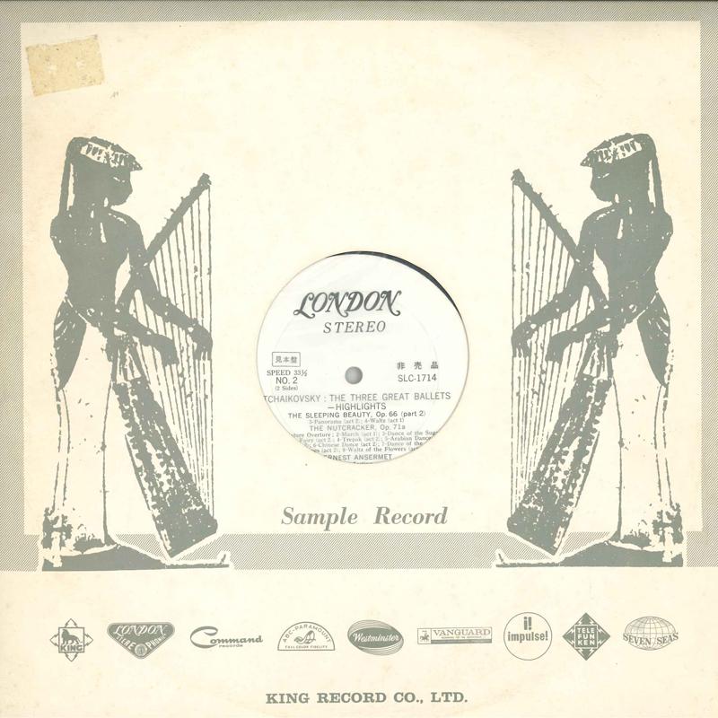 LP Record TCHAIKOVSKY ERNEST ANSERMET L ORCHE - The Three Great Ballets -highlights SLC1714 LONDON - Japan Classical
LP Record TCHAIKOVSKY ERNEST ANSERMET L ORCHE - The Three Great Ballets -highlights SLC1714 LONDON - Japan Classical