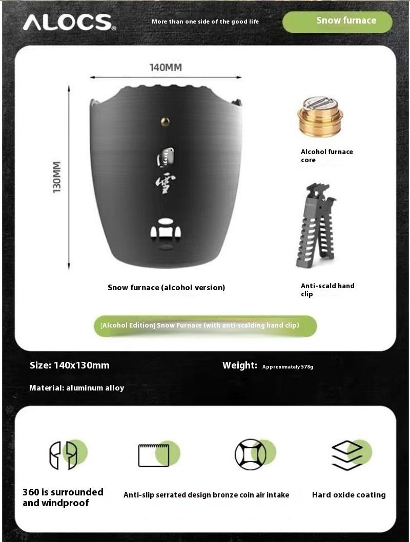 Alocs Outdoor Camping 3200W Четырехтопливная плита - Твердый анод ветрозащитный, 520 г, для кемпинга/выживания (Алкоголь/Газ/Дрова) 140x H130mm чёрный
Alocs Outdoor Camping 3200W Четырехтопливная плита - Твердый анод ветрозащитный, 520 г, для кемпинга/выживания (Алкоголь/Газ/Дрова) 140x H130mm чёрный