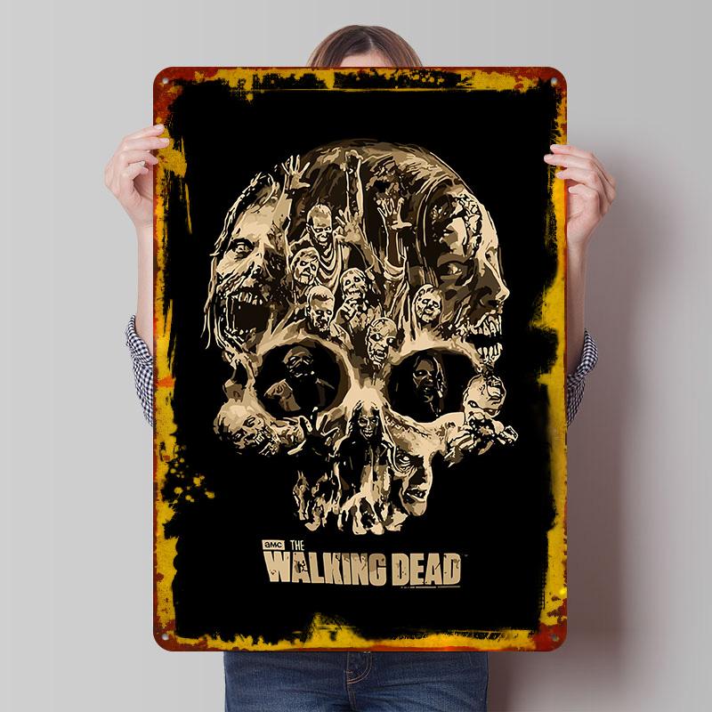 The Walking Dead Zombie Skull Metal Poster Customized Wall Art Retro Vintage Tinplate Signs for House Decor Room Decoration Cozy 7.9x11.8In(20x30cm)
The Walking Dead Zombie Skull Metal Poster Customized Wall Art Retro Vintage Tinplate Signs for House Decor Room Decoration Cozy 7.9x11.8In(20x30cm)