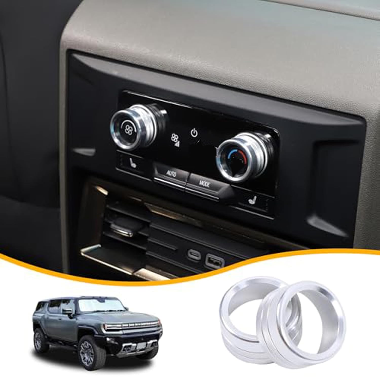 Air Conditioner Switch Control Button Knob Cover Compatible with 2022-2024-2025 Hummer EV SUV Truck Accessories Rear Climate Control Knob Covers,
Air Conditioner Switch Control Button Knob Cover Compatible with 2022-2024-2025 Hummer EV SUV Truck Accessories Rear Climate Control Knob Covers,