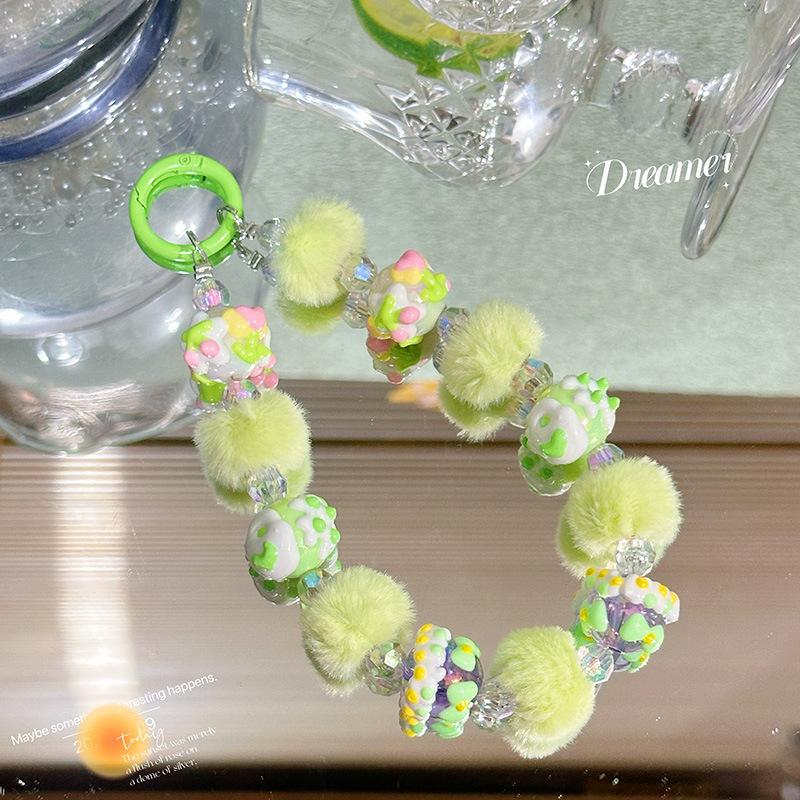 Цепочка-подвеска для сумки, брелок, плюшевый шарм для телефона, веревка, новый шнурок для телефона зелёный
Цепочка-подвеска для сумки, брелок, плюшевый шарм для телефона, веревка, новый шнурок для телефона зелёный