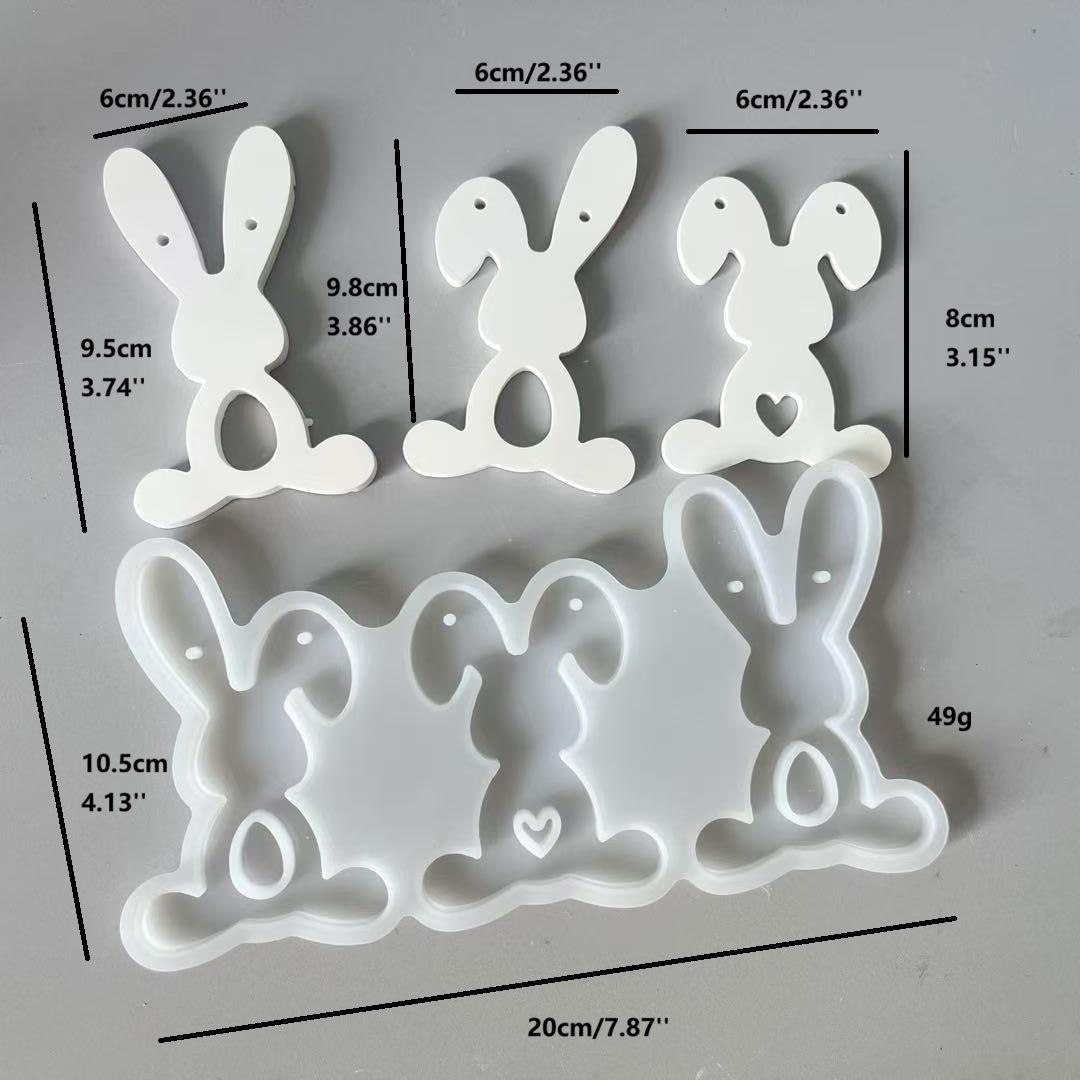 1pc Silicone Mold Easter Triple Rabbit Tag Home Desktop Atmosphere Decoration Festival Gift Resin Gypsum Candle Handicraft Gift
1pc Silicone Mold Easter Triple Rabbit Tag Home Desktop Atmosphere Decoration Festival Gift Resin Gypsum Candle Handicraft Gift