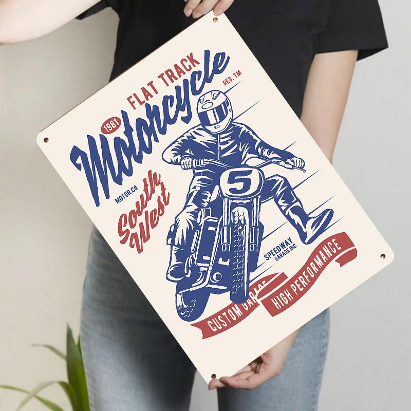 Vintage Flat Track Motorcycle Metal Wall Art Southwest Style Racer Decor for Home Garage 20x30cm(7.8x11.8inch)
Vintage Flat Track Motorcycle Metal Wall Art Southwest Style Racer Decor for Home Garage 20x30cm(7.8x11.8inch)