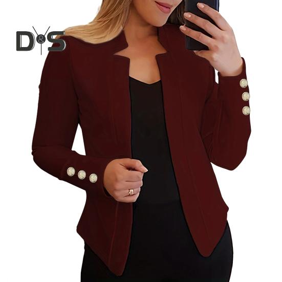 Женский весенне-осенний костюм, пальто с зубчатым воротником, пиджак с длинными рукавами, облегающий повседневный деловой кардиган с открытой передней частью 4XL вино красного
Женский весенне-осенний костюм, пальто с зубчатым воротником, пиджак с длинными рукавами, облегающий повседневный деловой кардиган с открытой передней частью 4XL вино красного