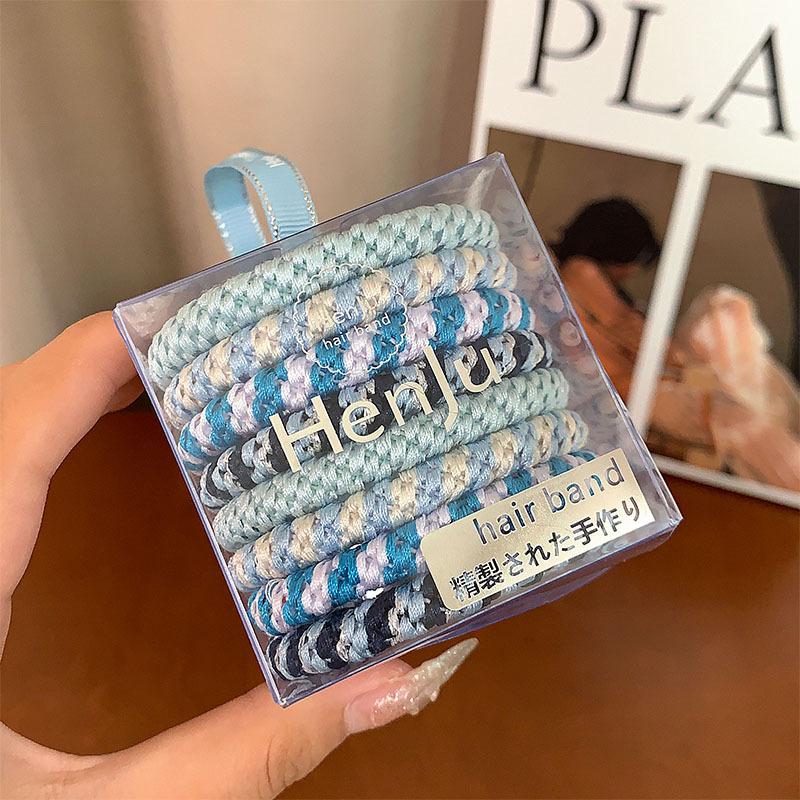 Henji Elegant Bohemian Hair Ties Set, Premium Casual Style, High Elasticity Durable Hair Bands for Ponytails синий
Henji Elegant Bohemian Hair Ties Set, Premium Casual Style, High Elasticity Durable Hair Bands for Ponytails синий