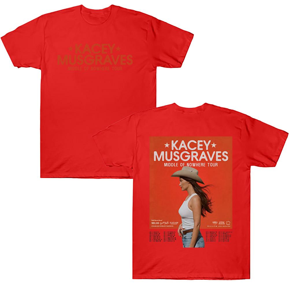 Kacey Musgraves Middle of Nowhere Tour T Shirts Pure Cotton Tees Round Neck Short Unisex Tee High Quality Loose Comfort Clothing XS красный
Kacey Musgraves Middle of Nowhere Tour T Shirts Pure Cotton Tees Round Neck Short Unisex Tee High Quality Loose Comfort Clothing XS красный