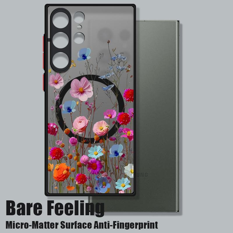 Color Fresh Floral Print Clear Matte Wireless Charge Cover For Samsung S24 S23 Ultra S22 S21 Plus S20 FE for Magsafe Shockproof Magnetic Phone Case Samsung S24 чёрный
Color Fresh Floral Print Clear Matte Wireless Charge Cover For Samsung S24 S23 Ultra S22 S21 Plus S20 FE for Magsafe Shockproof Magnetic Phone Case Samsung S24 чёрный