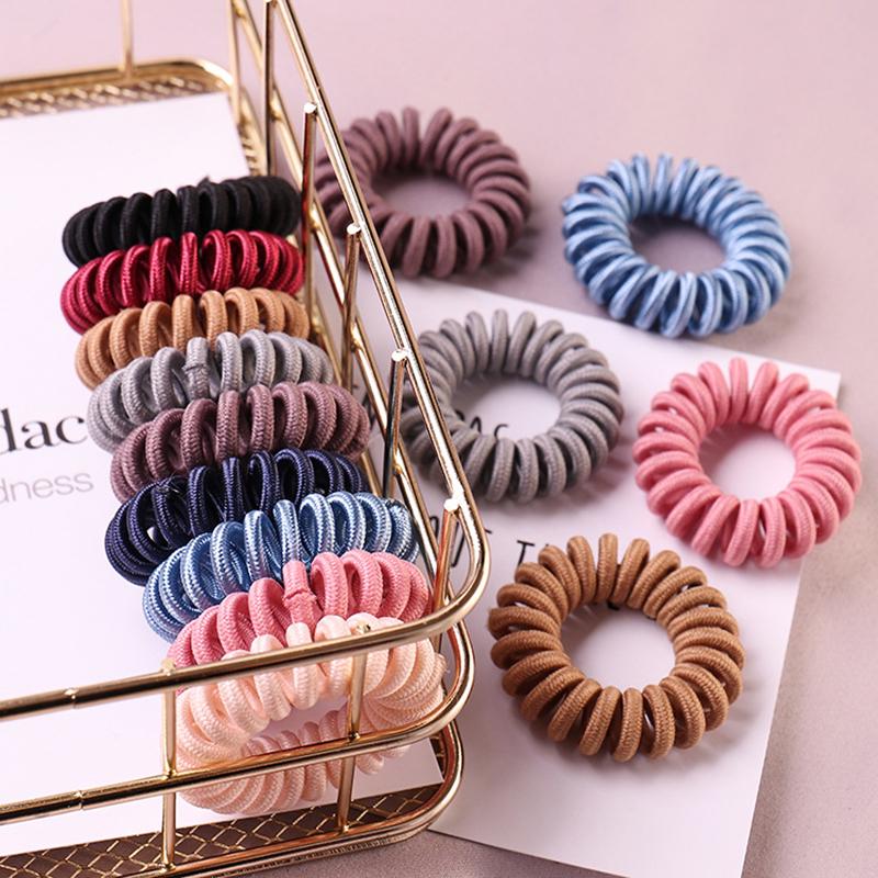 Высокая эластичность телефон катушки Hairbands женщин спирали веревку девочек сплошной цвет волос
Высокая эластичность телефон катушки Hairbands женщин спирали веревку девочек сплошной цвет волос