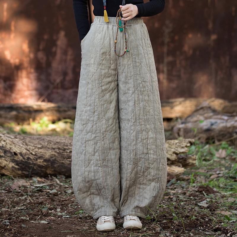 Johnature Women Vintage Winter Bloomers Pants Warm Trousers Elastic Waist Tie-dye Long Pants One Size
Johnature Women Vintage Winter Bloomers Pants Warm Trousers Elastic Waist Tie-dye Long Pants One Size