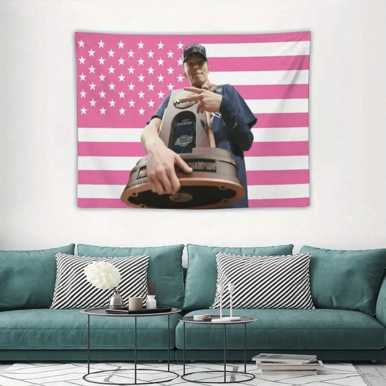 Paige Bueckers Patriotic Sports Tapestry American Flag Championship Trophy Wall Hanging for Dorm Porch Decor with Installation K 74x94cm(29x37in)
Paige Bueckers Patriotic Sports Tapestry American Flag Championship Trophy Wall Hanging for Dorm Porch Decor with Installation K 74x94cm(29x37in)