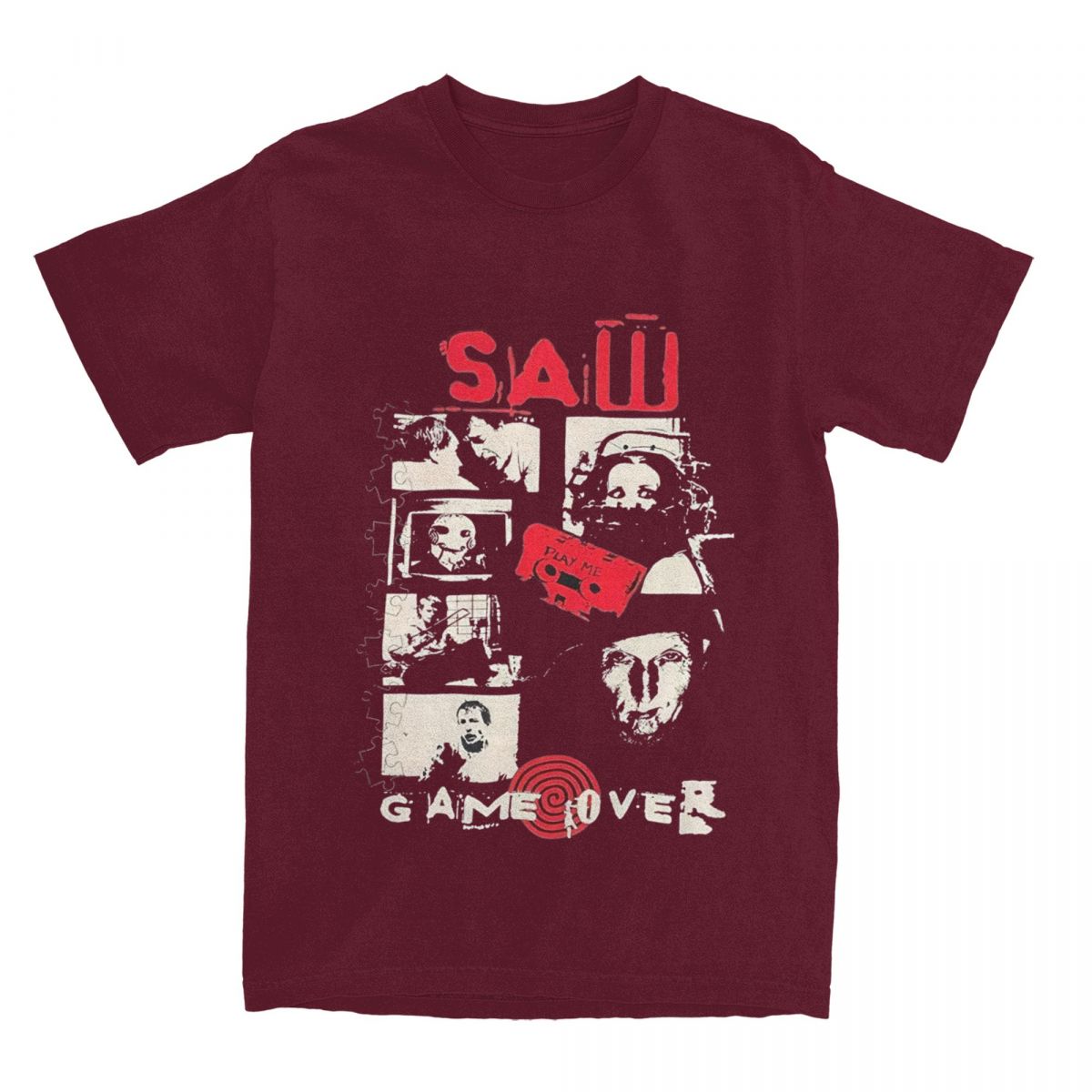 Винтажные футболки Saw Jigsaw Game Over для мужчин и женщин, футболки Merch Humor, футболка из хлопка, одежда больших размеров S бордовый
Винтажные футболки Saw Jigsaw Game Over для мужчин и женщин, футболки Merch Humor, футболка из хлопка, одежда больших размеров S бордовый