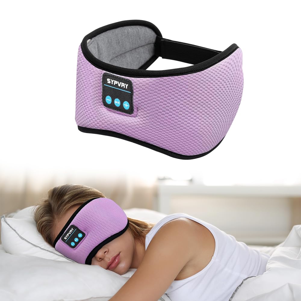 Wireless Sleeping Headphones Blindfold Bluetooth5.3 Stereo Music Headset Soft Sleep Eyemask with HD Microphone for Home Office фіолетовий
Wireless Sleeping Headphones Blindfold Bluetooth5.3 Stereo Music Headset Soft Sleep Eyemask with HD Microphone for Home Office фіолетовий