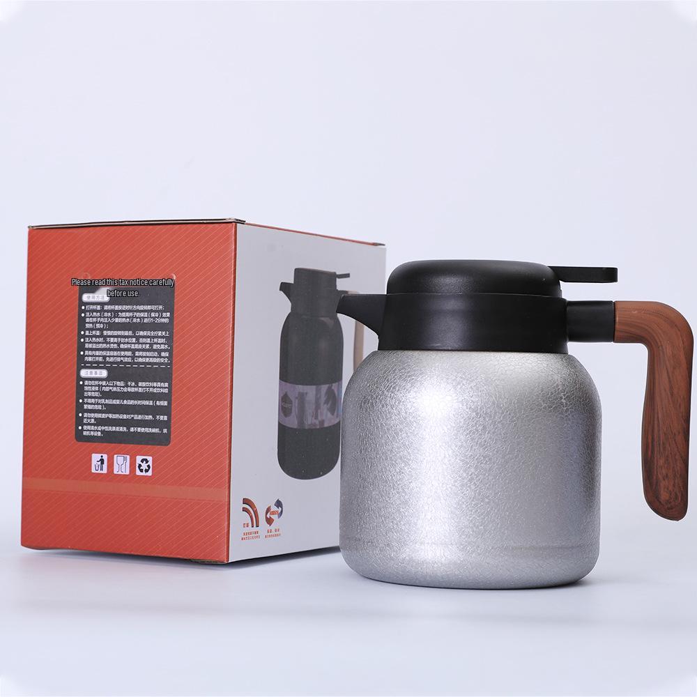 Titanium-Plated Large Capacity Teapot with Smart Temperature Display and Handle, Ideal for Stewing and Heat-Preserving. 1000ml серебряный
Titanium-Plated Large Capacity Teapot with Smart Temperature Display and Handle, Ideal for Stewing and Heat-Preserving. 1000ml серебряный