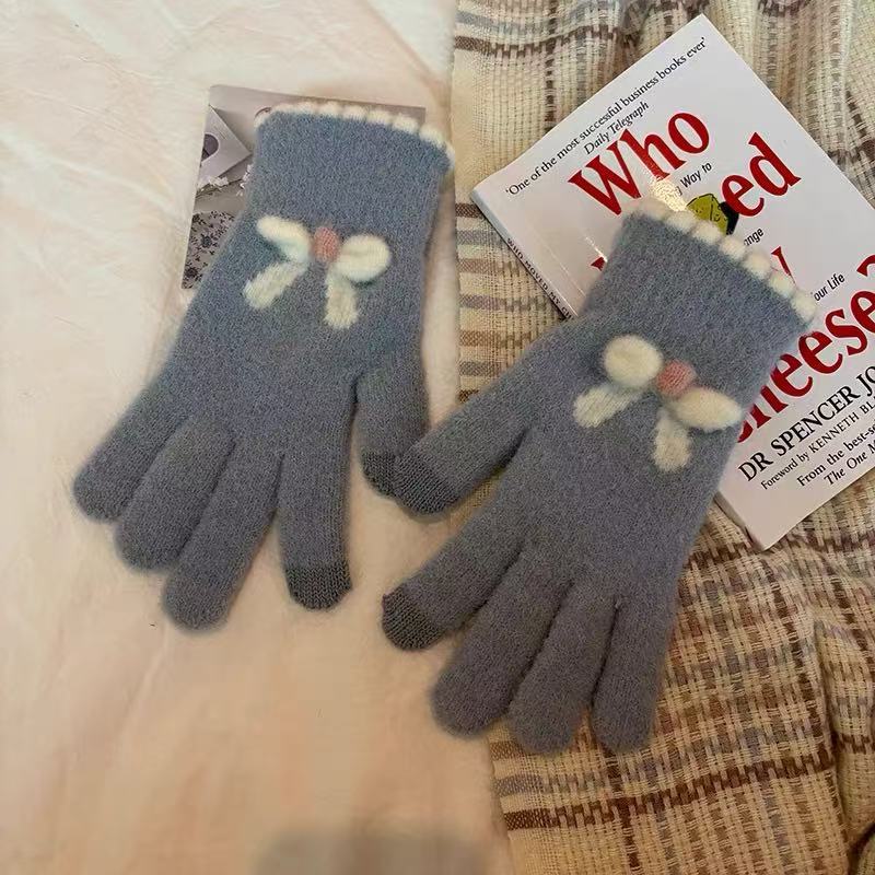 Вязаные перчатки с сенсорным экраном для женщин, чтобы согреться зимой, утолщенные и флисовые, с пятью пальцами, для велоспорта на открытом воздухе, с двумя пальцами, в корейском стиле one size
Вязаные перчатки с сенсорным экраном для женщин, чтобы согреться зимой, утолщенные и флисовые, с пятью пальцами, для велоспорта на открытом воздухе, с двумя пальцами, в корейском стиле one size