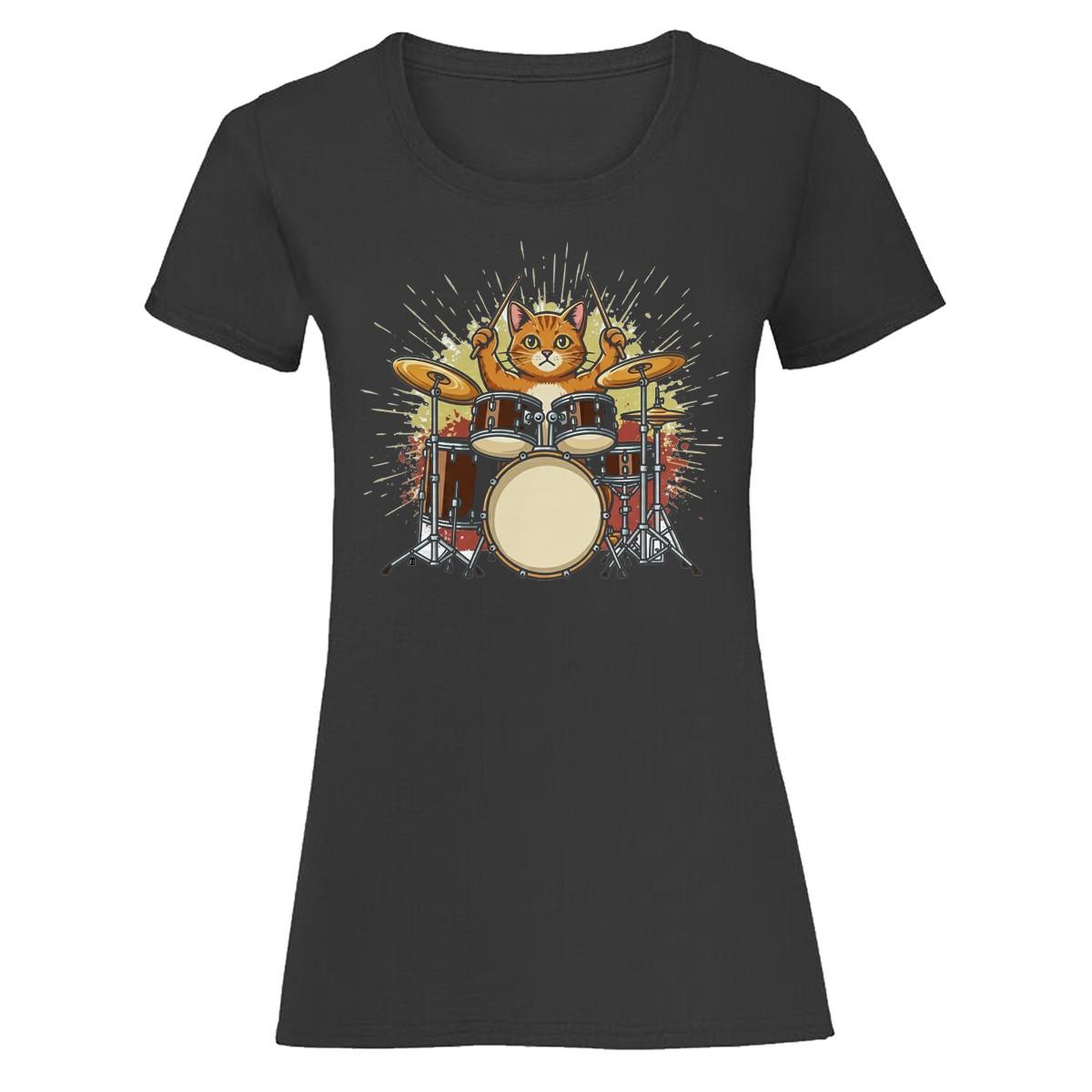 Cat Drumming Music Womens 100% Cotton T-shirt Mens Tees Top Drumset Feline Animal Tee XL
Cat Drumming Music Womens 100% Cotton T-shirt Mens Tees Top Drumset Feline Animal Tee XL