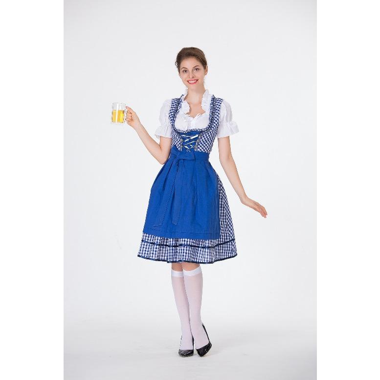 German Oktoberfest Bavarian traditional beer dress cotton embroidered maid outfit maid costume One size fits all синій
German Oktoberfest Bavarian traditional beer dress cotton embroidered maid outfit maid costume One size fits all синій