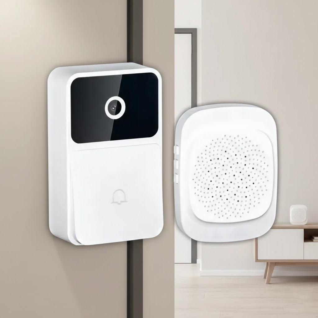 WiFi Video Doorbell Wireless Intercom System Night Vision Home Security Camera Tuya App Control білий
WiFi Video Doorbell Wireless Intercom System Night Vision Home Security Camera Tuya App Control білий