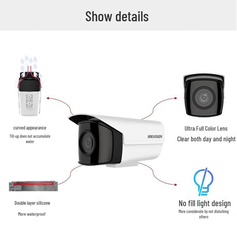 Hikvision 4MP Full-Color Night Vision PoE Outdoor Bullet Camera CN plug (adapter included)
Hikvision 4MP Full-Color Night Vision PoE Outdoor Bullet Camera CN plug (adapter included)