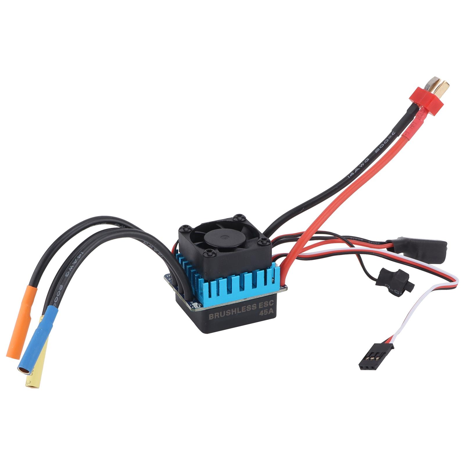 RC Водонепроникний 45A 4-полюсний безсенсорний безколекторний регулятор швидкості ESC для 110 RC автомобільних запчастин
RC Водонепроникний 45A 4-полюсний безсенсорний безколекторний регулятор швидкості ESC для 110 RC автомобільних запчастин
