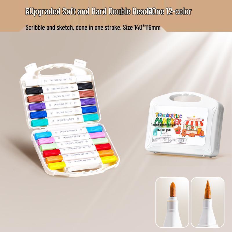 Acrylic Double-Ended Washable Markers for Kids - Non-Bleeding, Stackable Art and Color Pens
Acrylic Double-Ended Washable Markers for Kids - Non-Bleeding, Stackable Art and Color Pens