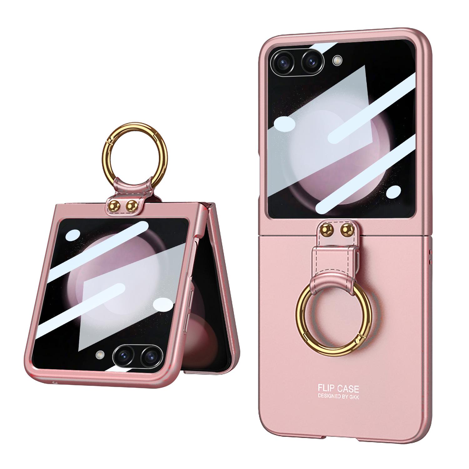 Ultra-thin Frosted Hard Shell Case with Finger Ring for Samsung Z Flip 5 - Stylish and Creative Design with Large Window. SM-Flip5
Ultra-thin Frosted Hard Shell Case with Finger Ring for Samsung Z Flip 5 - Stylish and Creative Design with Large Window. SM-Flip5