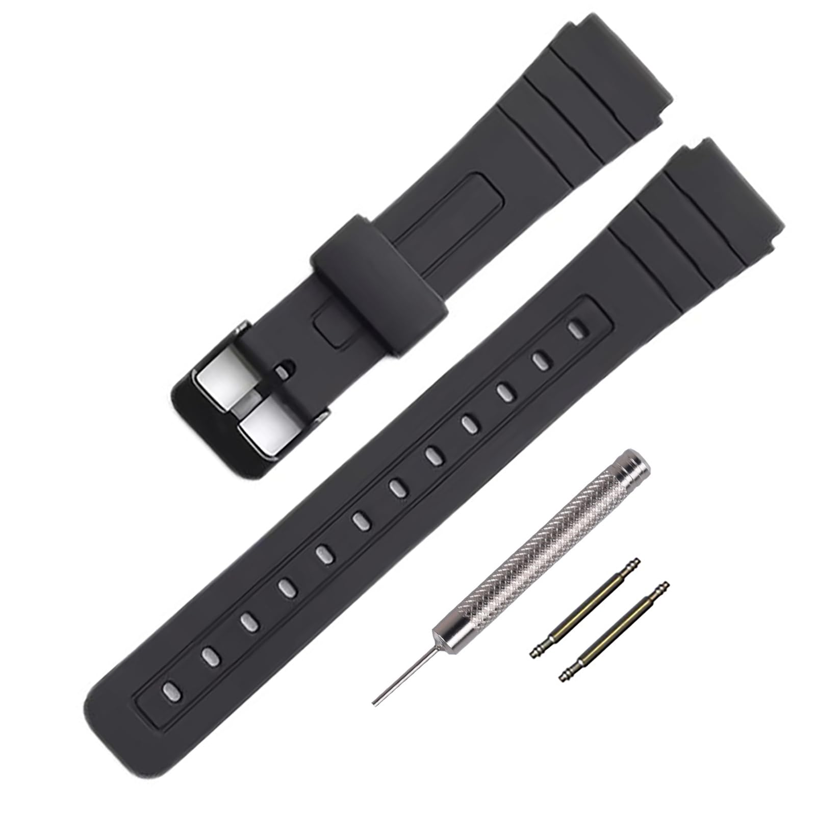 Сменный ремешок из ТПУ для часов Casio как для мужчин, так и для F-91W/F-84/F-94/F-105/F-108/A-158 (для женщин) (Черная/Черная пряжка)
Сменный ремешок из ТПУ для часов Casio как для мужчин, так и для F-91W/F-84/F-94/F-105/F-108/A-158 (для женщин) (Черная/Черная пряжка)