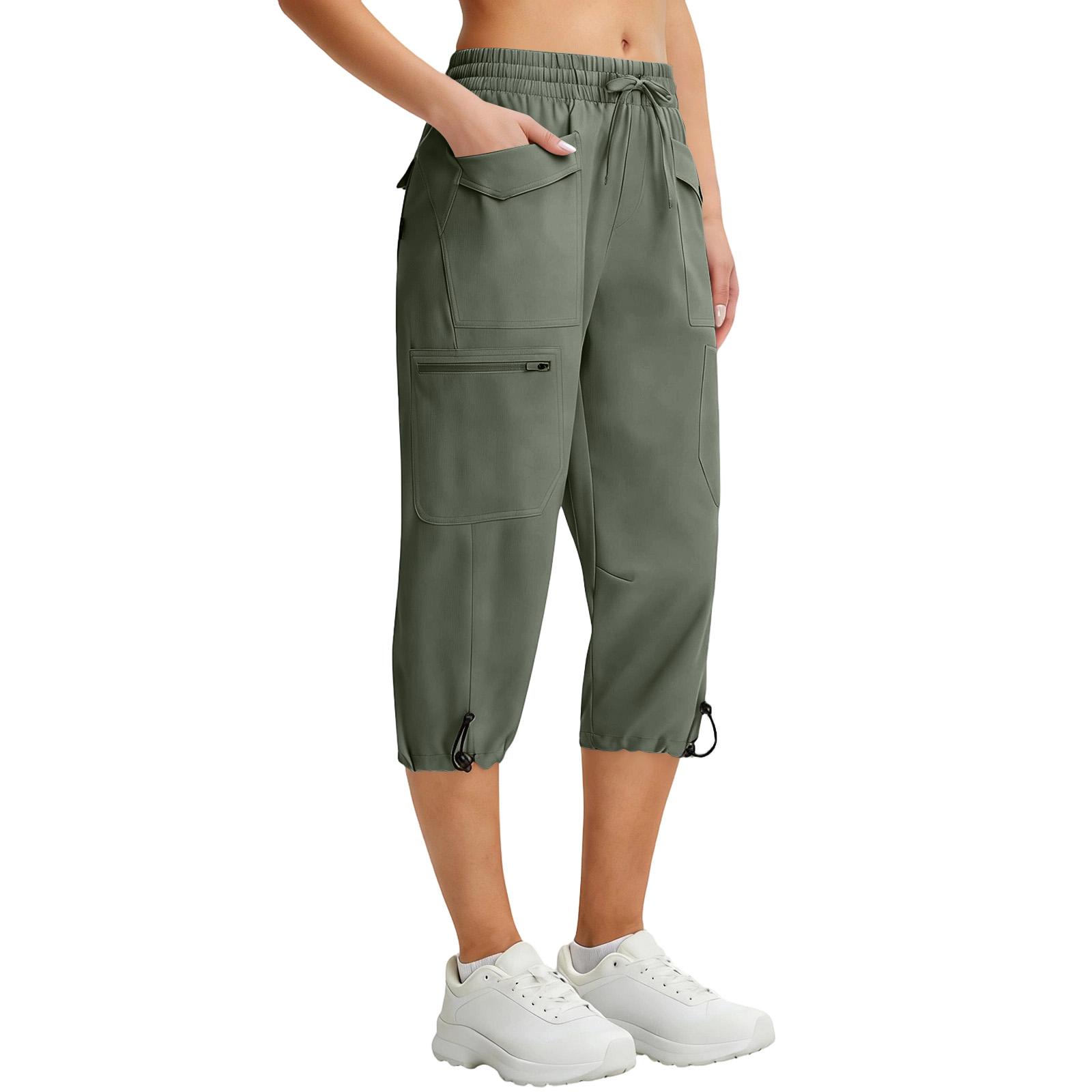 Women Elastic High Waist 3/4 Pant Casual Fit Wide Capris Leg Pants Trousers With Pockets M зелений
Women Elastic High Waist 3/4 Pant Casual Fit Wide Capris Leg Pants Trousers With Pockets M зелений