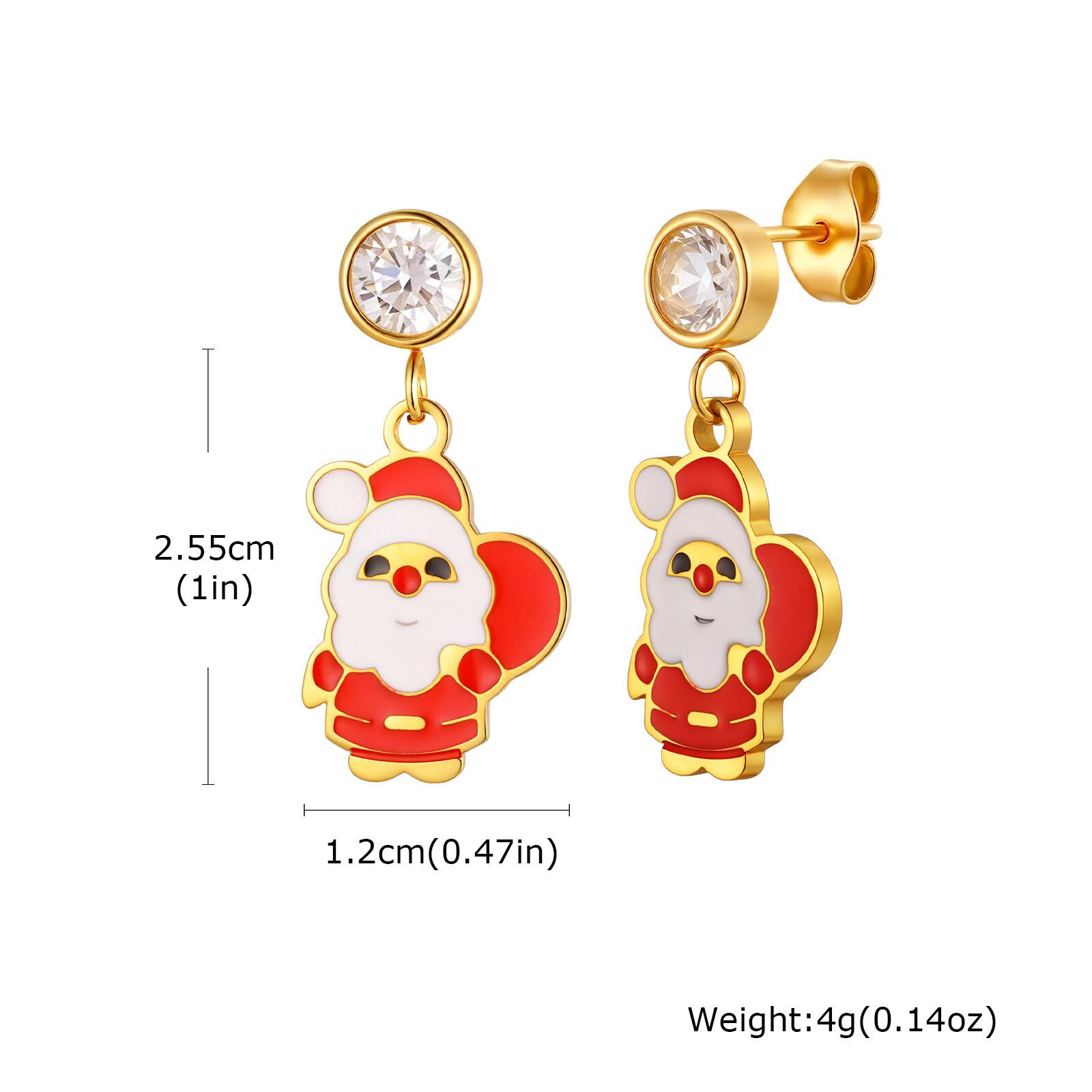 Christmas Earrings for Women, Santa Claus Christmas Tree Dangle Earrings, Hypoallergenic Cubic Zirconia Studs Holiday Jewelry
Christmas Earrings for Women, Santa Claus Christmas Tree Dangle Earrings, Hypoallergenic Cubic Zirconia Studs Holiday Jewelry