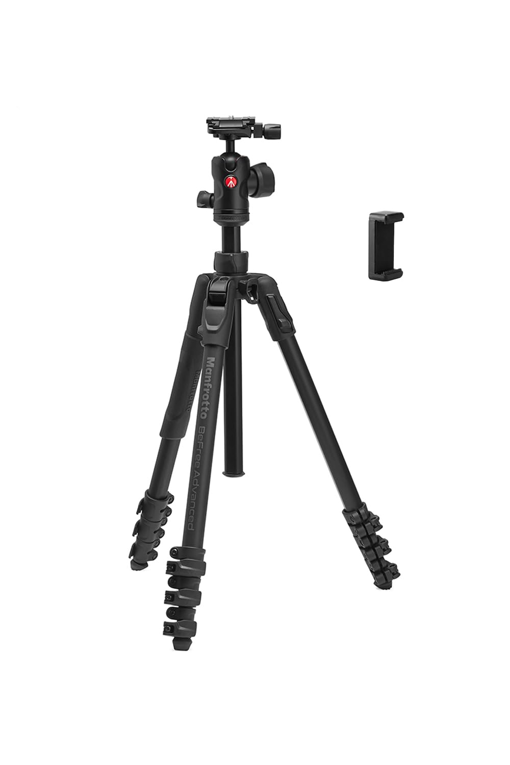 Штатив Manfrotto befree Advance AS з важелем, алюмінієвий, максимальна вантажопідйомність, в комплекті затискач для смартфона JP A00079BMN, 151 см, 1,6 кг, 9 кг,
Штатив Manfrotto befree Advance AS з важелем, алюмінієвий, максимальна вантажопідйомність, в комплекті затискач для смартфона JP A00079BMN, 151 см, 1,6 кг, 9 кг,