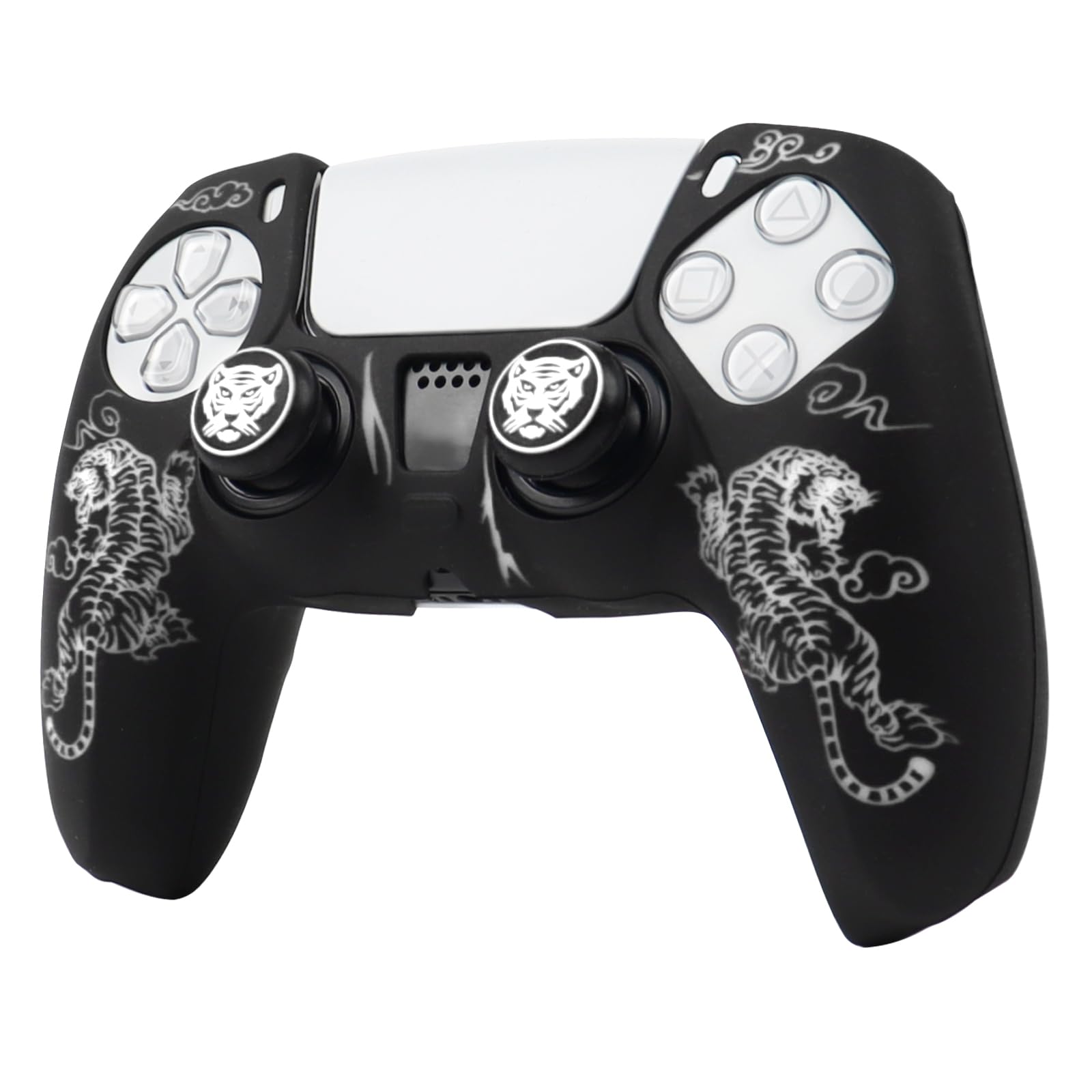 RALAN PS5 Controller Silicone with 2 Joystick Perfect Ergonomic Comfort Cover, Caps, Black, Fit, (White Tiger)
RALAN PS5 Controller Silicone with 2 Joystick Perfect Ergonomic Comfort Cover, Caps, Black, Fit, (White Tiger)