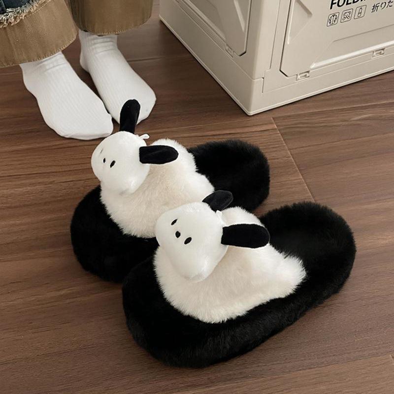 Cozy Furry Cotton Slippers for Women - Thick-Soled, One-Strap, Indoor/Outdoor - 2023 Autumn/Winter Collection 36-37 True to Size
Cozy Furry Cotton Slippers for Women - Thick-Soled, One-Strap, Indoor/Outdoor - 2023 Autumn/Winter Collection 36-37 True to Size