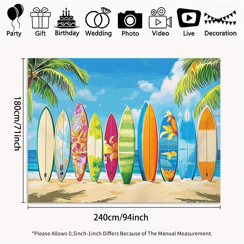 2D Summer Beach Surfboard Tapestry Wall Hanging 47.2x31.5inch/120*80cm
2D Summer Beach Surfboard Tapestry Wall Hanging 47.2x31.5inch/120*80cm
