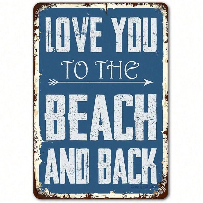 Tin Sign Vintage Beach Love Metal Poster Wall Art Retro Kitchen Decoration
Tin Sign Vintage Beach Love Metal Poster Wall Art Retro Kitchen Decoration