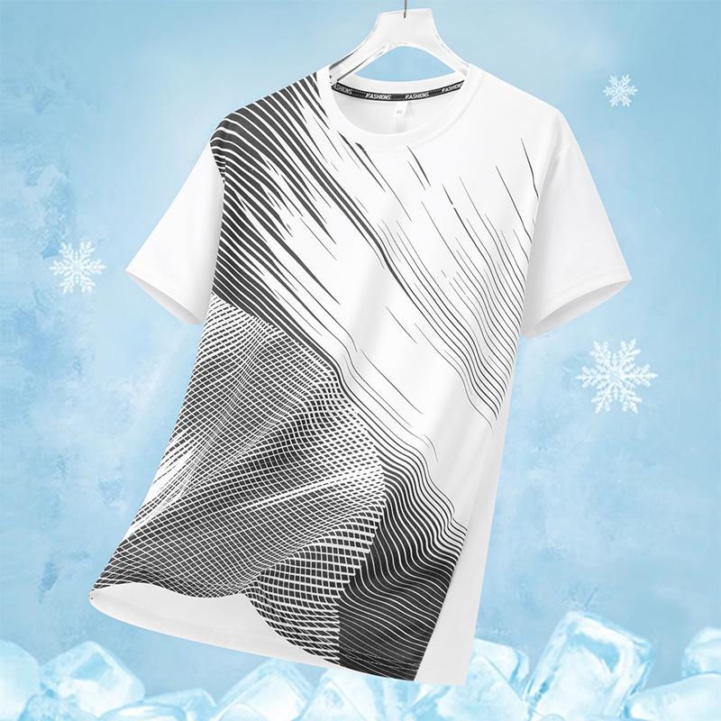 Fashionable Casual Sports Ice Silk Shirt Men s Short Sleeved Lightweight Quick Drying Ice Silk Round Neck L/55-65KG белый
Fashionable Casual Sports Ice Silk Shirt Men s Short Sleeved Lightweight Quick Drying Ice Silk Round Neck L/55-65KG белый