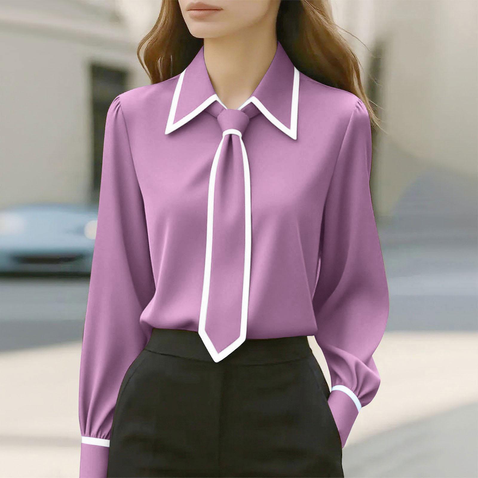 Women s Fashion -Color Button-Down Tie-Front Long-Sleeve Shirt Loose-Fit Top S
Women s Fashion -Color Button-Down Tie-Front Long-Sleeve Shirt Loose-Fit Top S
