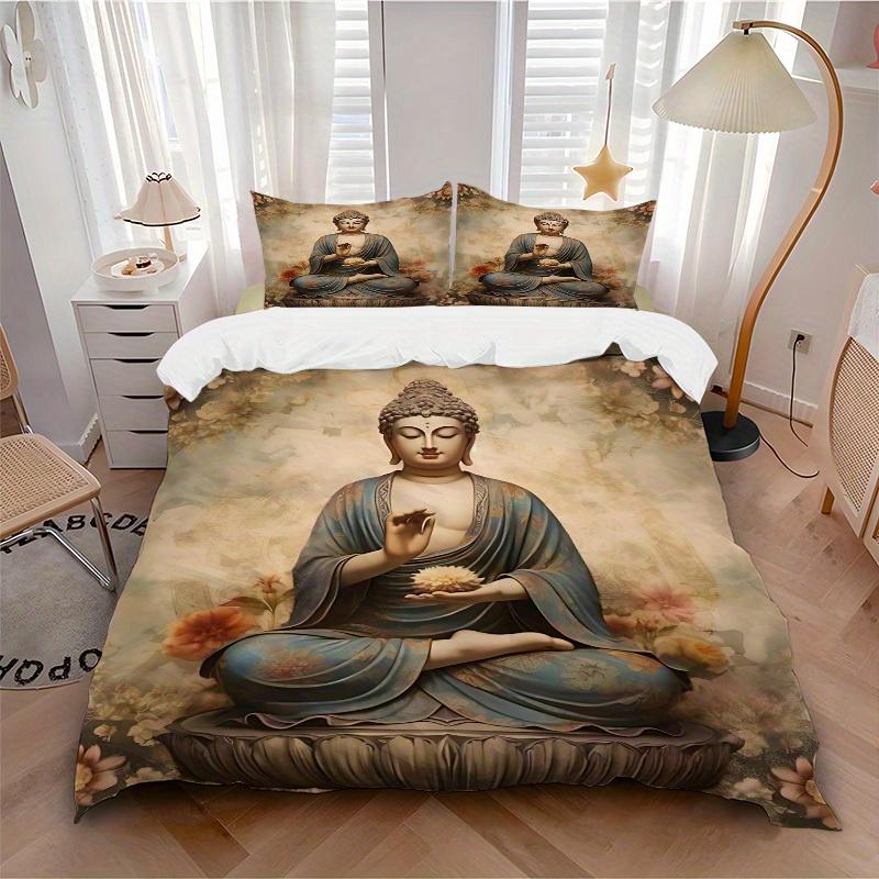 3pcs Buddha Lotus Soft Comfortable Bedding set, For Bedroom, Guest Room And Dorm, All - Season Use, High-Definition Printing169 135x200cm
3pcs Buddha Lotus Soft Comfortable Bedding set, For Bedroom, Guest Room And Dorm, All - Season Use, High-Definition Printing169 135x200cm